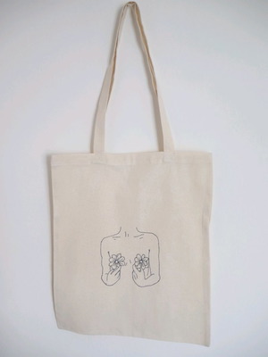 Tote bag καινούργιο ζωγραφισμένο στο χέρι με χρώματα για ύφασμα