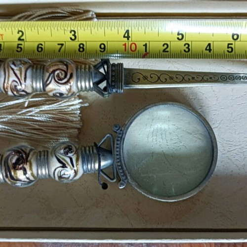Vintage Murano office set new, handmade hand-painted