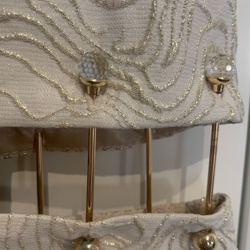 Gold dress new with jewel at the waist