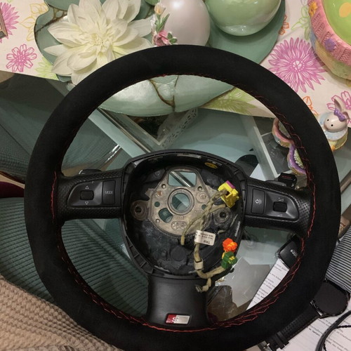 Audi S-Line Alcantara steering wheel new with red stitching