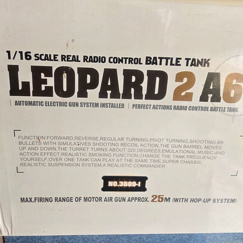 Leopard 2A6 τηλεκατευθυνόμενο τανκ Heng Long σαν καινούργιο