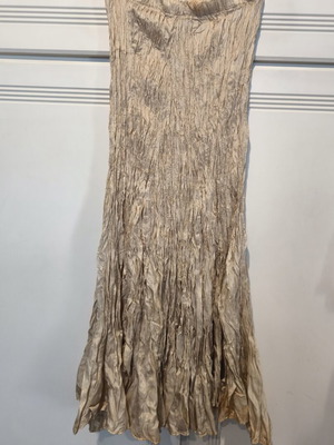 Skirt Celestino new, silk nude color, size M