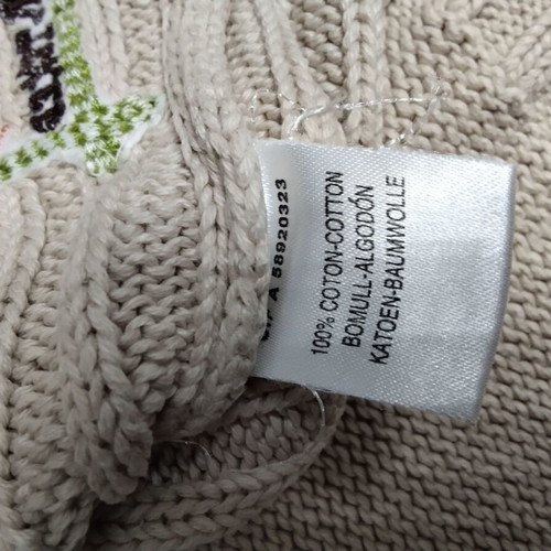 La Redoute beige knitted sweater 6 years 100% cotton