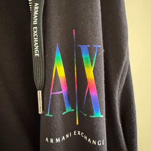 Armani Exchange black hoodie jacket size XL like new
