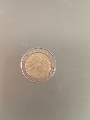 Belgium 2 euro 2005 coin used, Union design