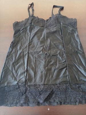 Top lycra elastic with lace medium, like new, black