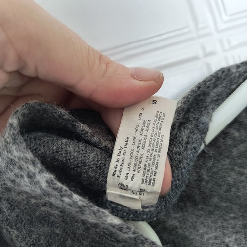 Benetton cardigan size S wool blend like new, gray