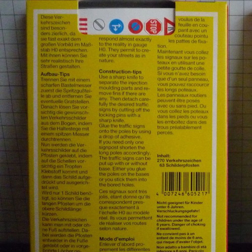 NOCH 60521 Model Accessories new, traffic signs