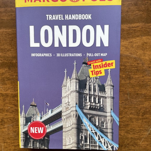 London travel guide with detachable map like new in English
