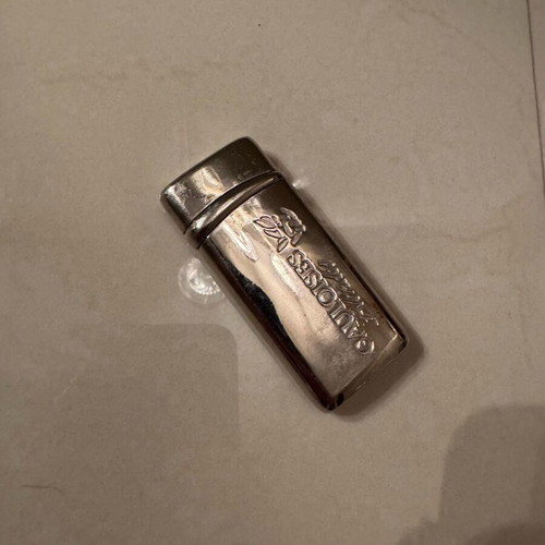 Gauloises lighter used silver