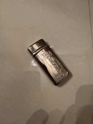 Gauloises lighter used silver