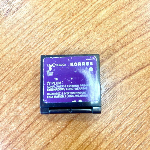 Korres Sunflower & Evening Primrose Eyeshadow shade 77 Plum like new