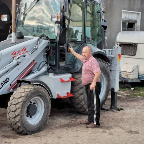 New Holland B 110 backhoe used, 4x4, tires 70%