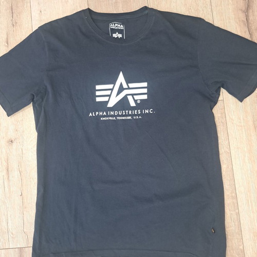Alpha Industries men's t-shirts like new, 3XL, beige and blue, lot