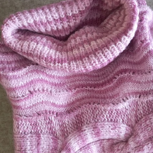 Handmade angora sweater used, multicolor, size M