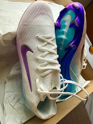 Nike Air Zoom Mercurial Vapor 16 Elite FG Chromatic ποδοσφαιρικά παπούτσια σαν καινούργια, νούμερο 43, άσπρο/τιρκουάζ