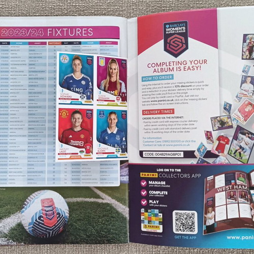 Panini Barclays Women’s Super League 2024 album new