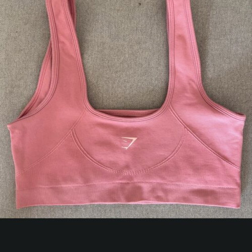 Gymshark pink gym set with sports bra and shorts