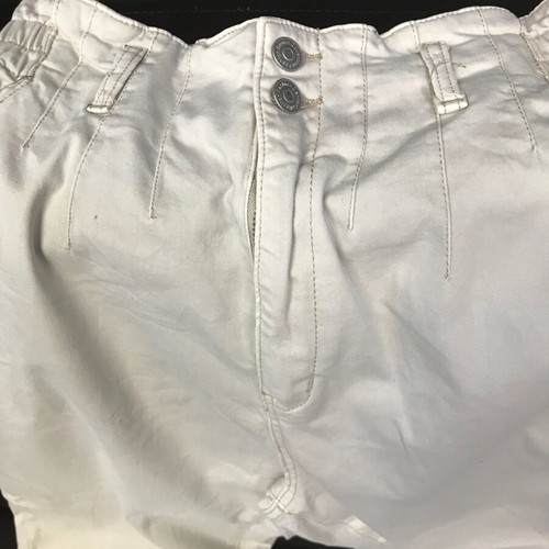 Beige denim jeans with elastic waist used