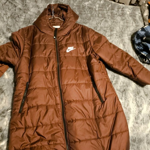 Nike Puffer long women's coat like new, brown, 2XL