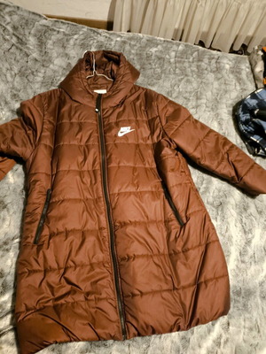 Nike Puffer long women's coat like new, brown, 2XL