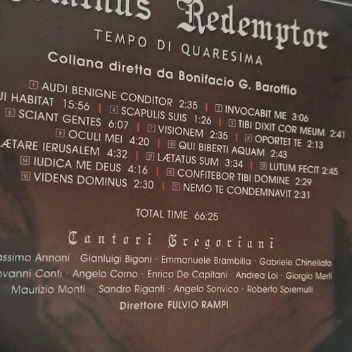 Dominus Redemptor CD like new, Tempo di Quaresma