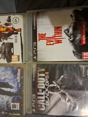 PS3 games used, collection of 18 pieces