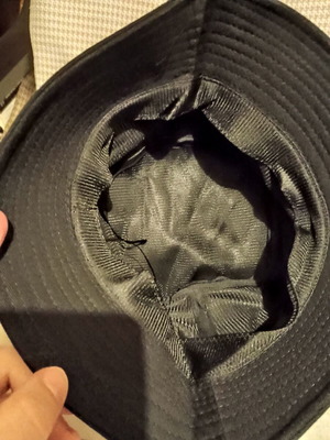 Bucket hat black new, circumference 57cm