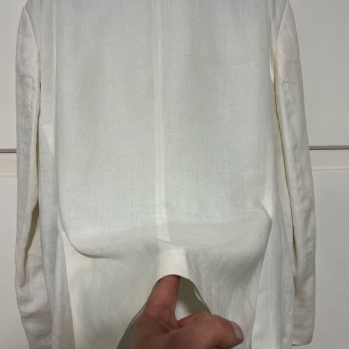 Berto Lucci Milano suit official 100% linen new, white