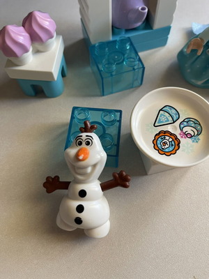 Lego Duplo Frozen μεταχειρισμένο σετ με φθορά στη μύτη του Olaf, όλα τα κομμάτια χωρίς κουτί