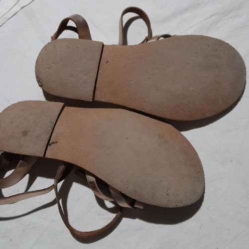 Eco Twins women's sandals size 39 used, gold color