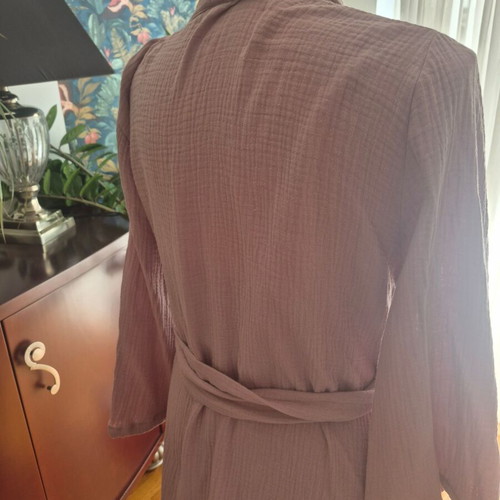 Rien set skirt kimono new, pink and purple organic cotton gauze