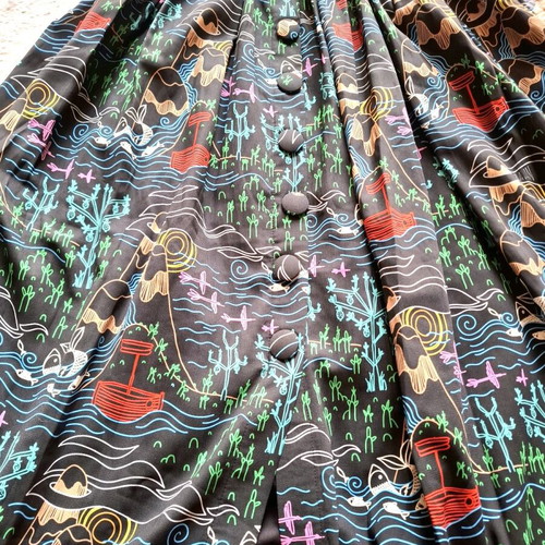 Karavan Clothing women's long skirt new, printed, size S/M