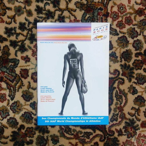 Official IAAF Paris 2003 Guide like new, collectible