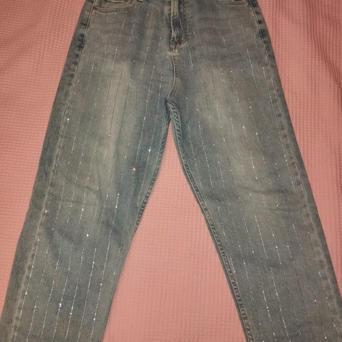 Jeans impressive light color size M high waist like new