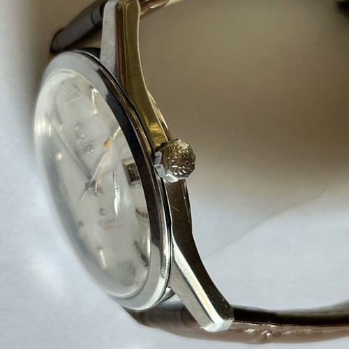 Titus De luxe wind-up watch used, 21 jewels, gray silver