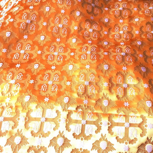 Ecclesiastical Jacquard Gold-Colored Priestly Fabric new