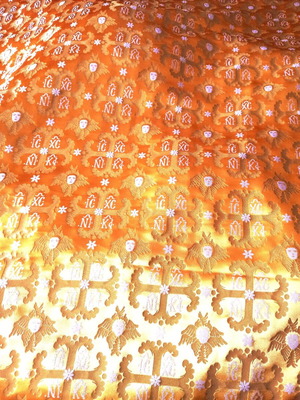 Ecclesiastical Jacquard Gold-Colored Priestly Fabric new