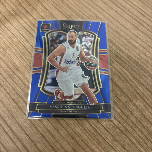 2025-26 Select EuroLeague Vassilis Spanoulis Blue Base Card new