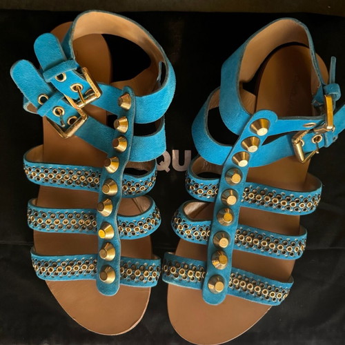 Dsquared2 suede sandals like new, blue