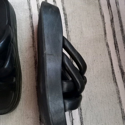 Ash women's leather sandals used, black, size 37