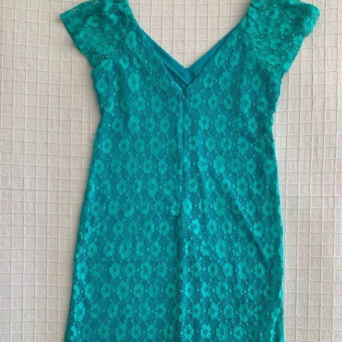 Gianni Rodini dress XL like new, green turquoise
