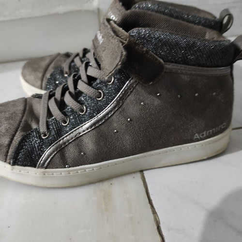 Admiral Kids Shoes No 34 used, gray and silver