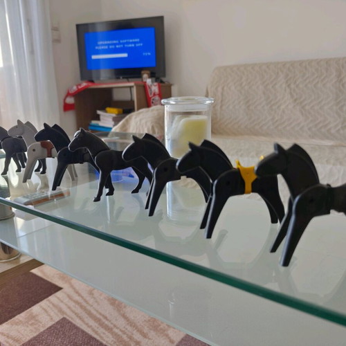 Playmobil Lyra horses like new, collectible set of 8