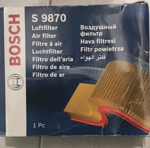 Bosch s 9870, φίλτρο αέρα