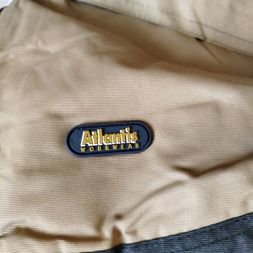 Atlantis men's work and waterproof jacket new, size XL, black and brown
