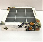  Ξύλινο χειροποιητο κουτί για φακελάκια τσαγιού η διαφορα μικροαντικείμενα