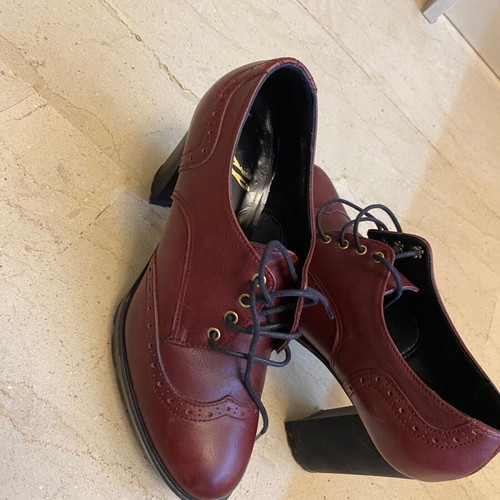 Mark Milan leather ankle boots burgundy like new, size 37