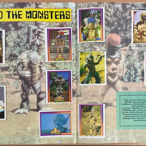 Power Ranger Carusel 1994 sticker album used