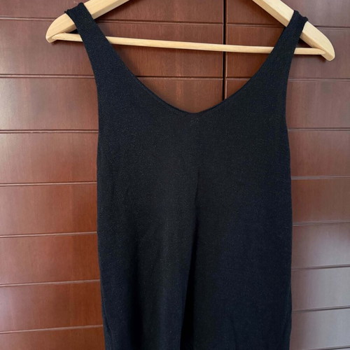 Golden Days Paris black knitted sleeveless top like new, one size